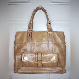 Kate Landry tan leather tote